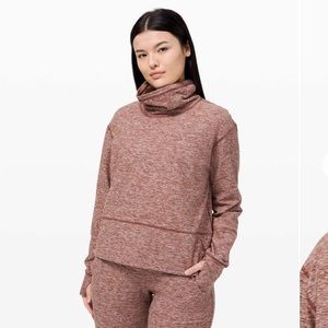 Lululemon Ready to Rulu Fleece Pullover and Jogger Set Heathered Savannah Size 6